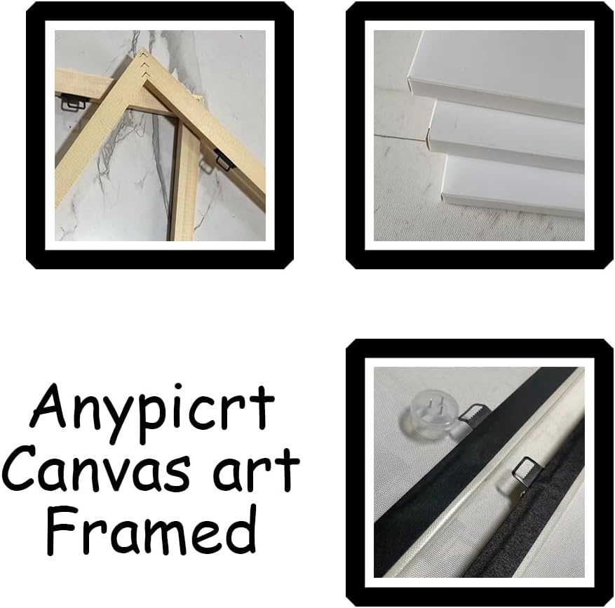 Anypicrt Jesus Wall Art Jesus Hugging Labrador Retriever Dog Poster Framed Prints Religious Canvas Christian Painting Picture Wall Decor