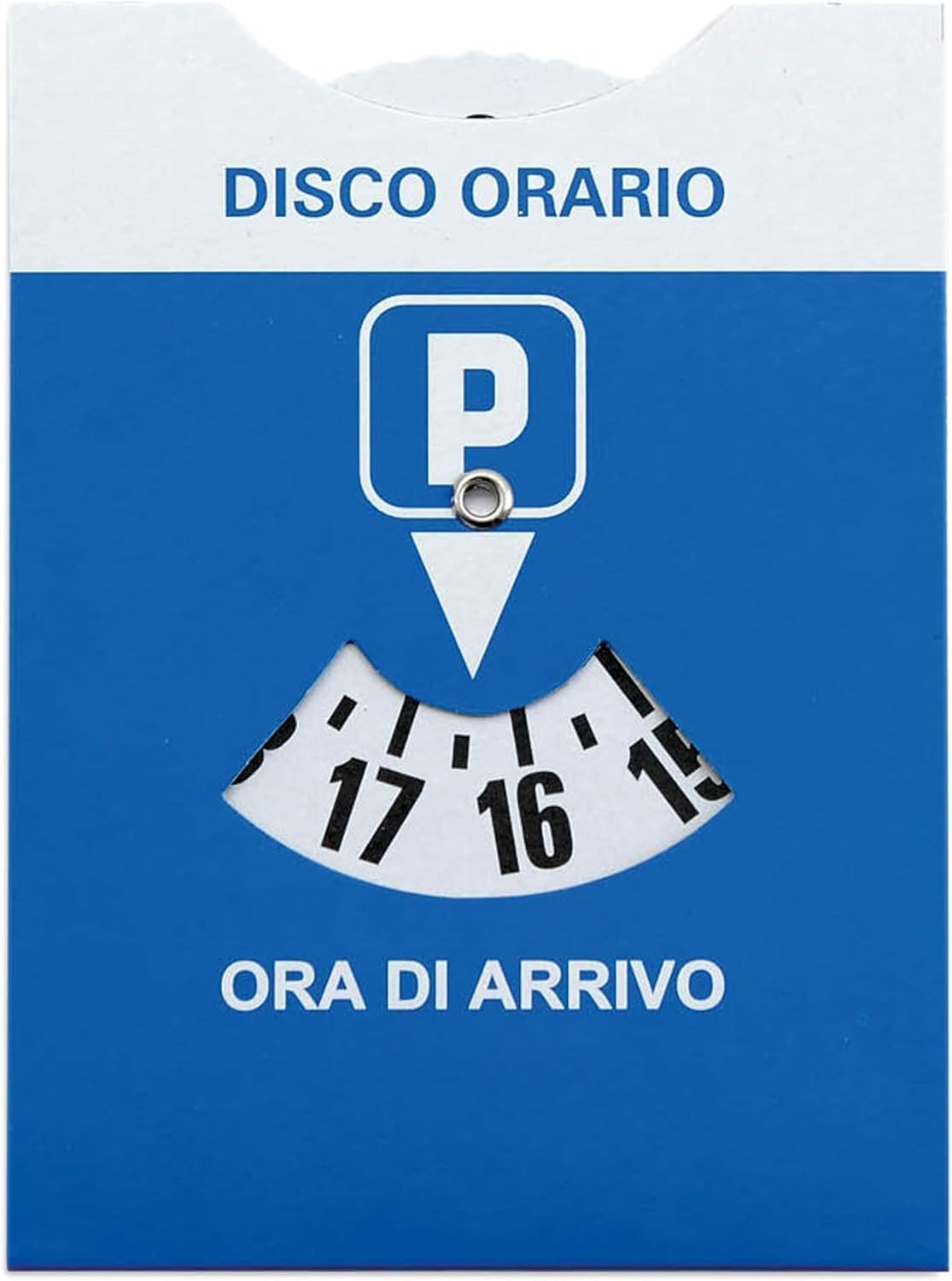 3 unidades – Disco horario para coche Maxi + Porta documentos de coche de plástico azul + bolsa protectora de PVC – 15 x 12 cm – Bienestar In Linea – Parquímetro, disco horario italiano para coche y