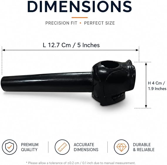 Hand-Carved Soapstone Smoking Pipe | Natural Stone Herb & Tobacco Pipe with Intricate Engraved Design | Durable Handmade Collectible for Décor & Gifting (Black Skull)