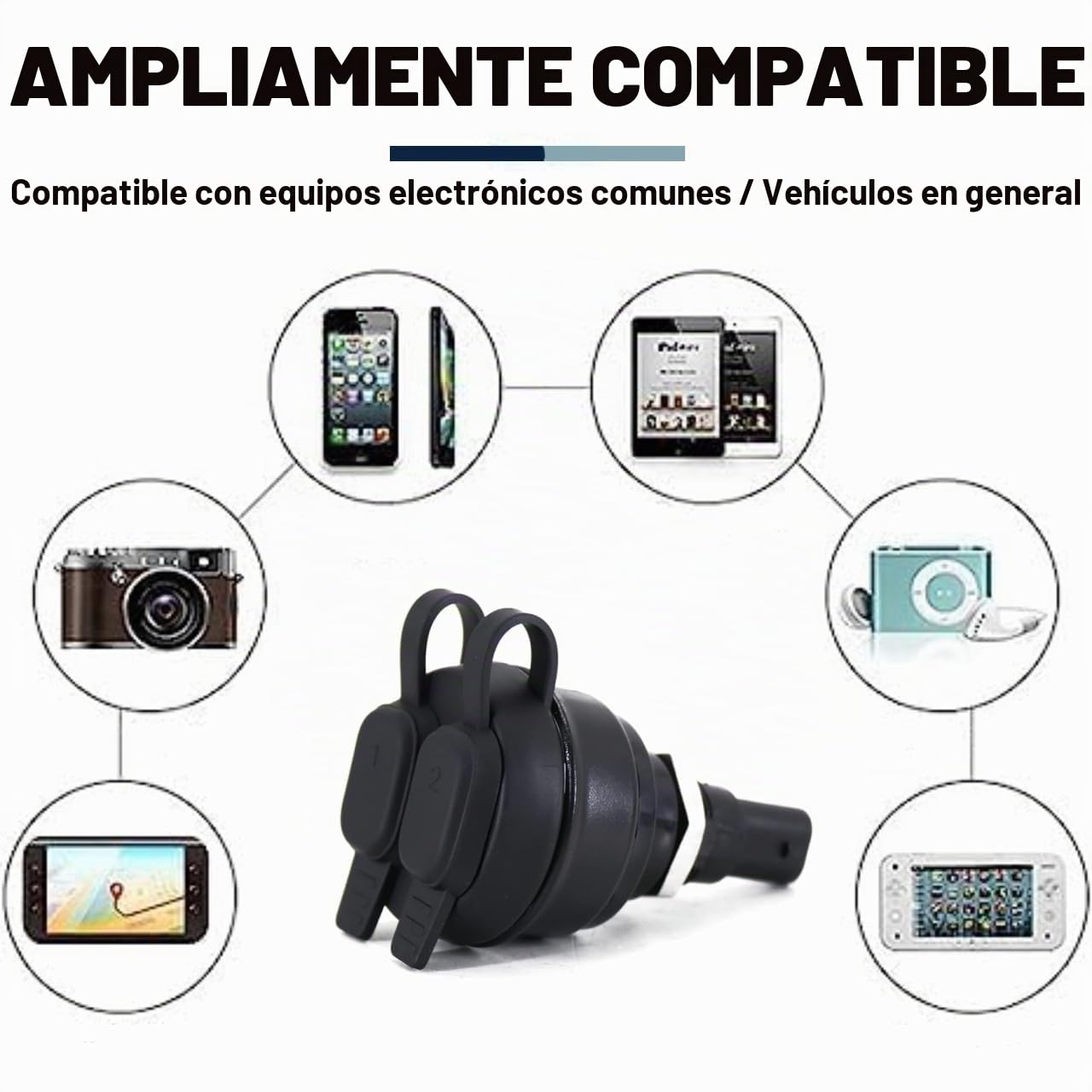 Cargador USB de 5 V para motocicleta con adaptador de doble puerto para BMW R1200GS, R1250GS, R1250RT, R1200RT, R NineT, K1600GT, K1600GTL, K1300S, K1300GT, G310GS, F900R, F900XR, F850GS, F7 50 F6 50