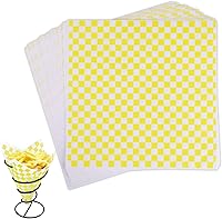 Vista 15 de Hojas de papel encerado de 12 x 12 pulgadas, 200 forros para cestas de alimentos para sándwiches, hamburguesas, hojas de papel encerado a cuadros