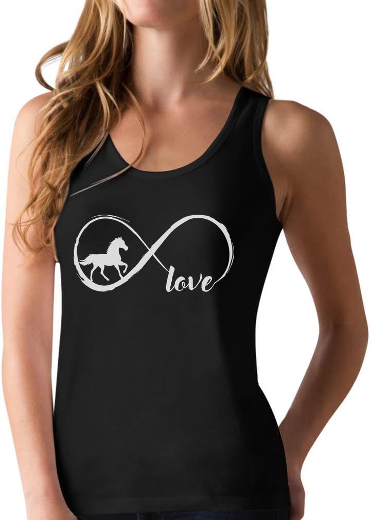 Tstars - Gift For Horse Lover Infinite Love Racerback Tank Top