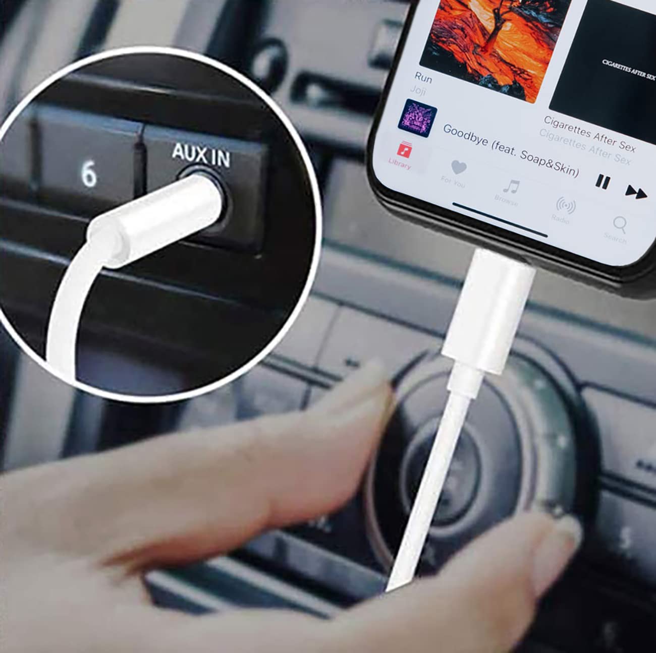 Lightning to 3.5mm Audio Cable, Headphone Audio Jack Cord for iPhone 14 13 12 11 XS XR X SE 8 7 iPad/iPod to Car Stereo, Speaker