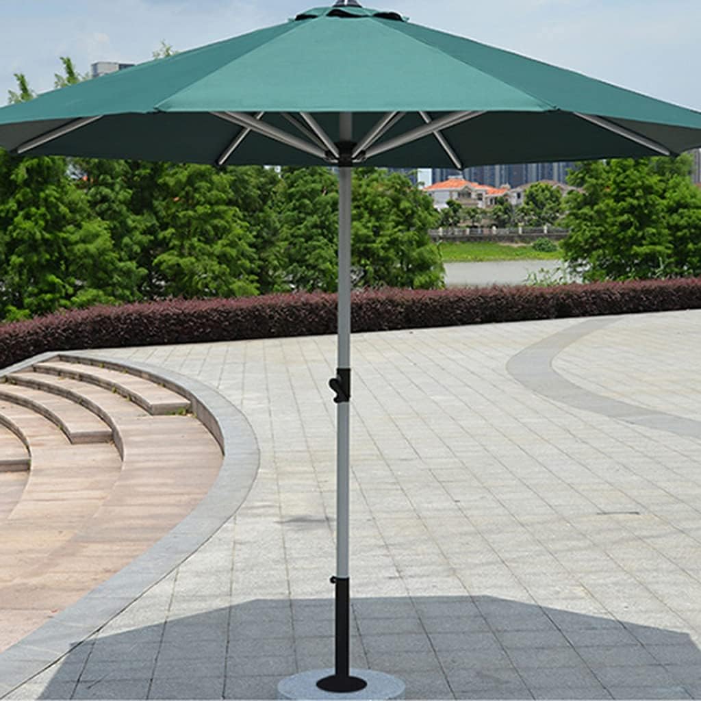 LSLYTQ Table Parasol Umbrella with Water Tank Base, 270cm Aluminium Pole Garden Parasol with Crank, Parasol Patio Umbrella for Outdoor Garden Patio good