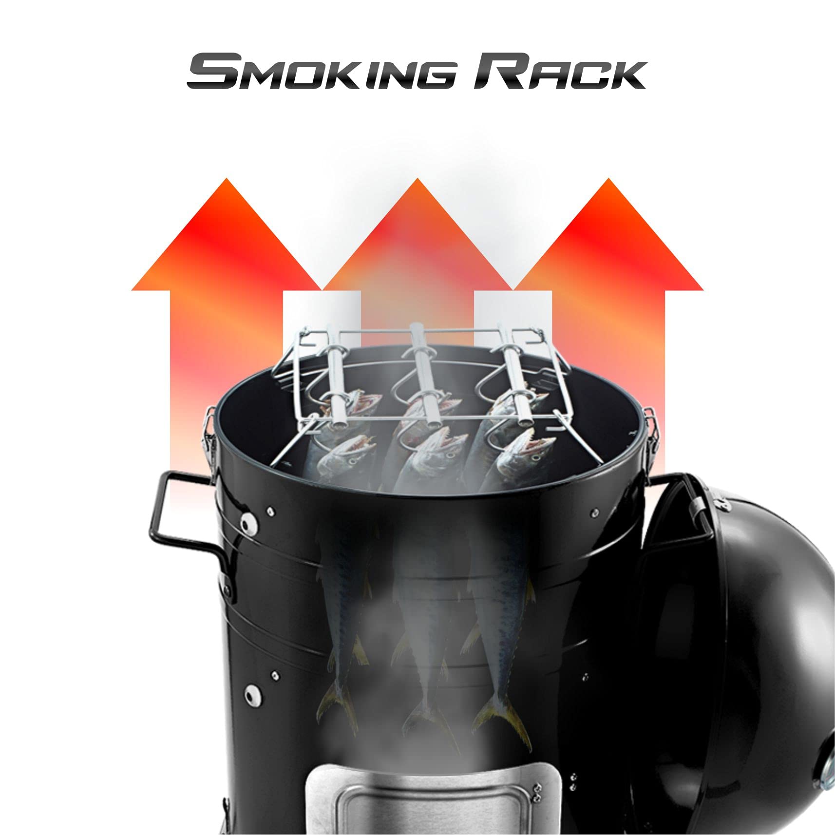 CUE WAY K1 Vertical Smoker Grill Combo BBQ Smoker MultiFuel