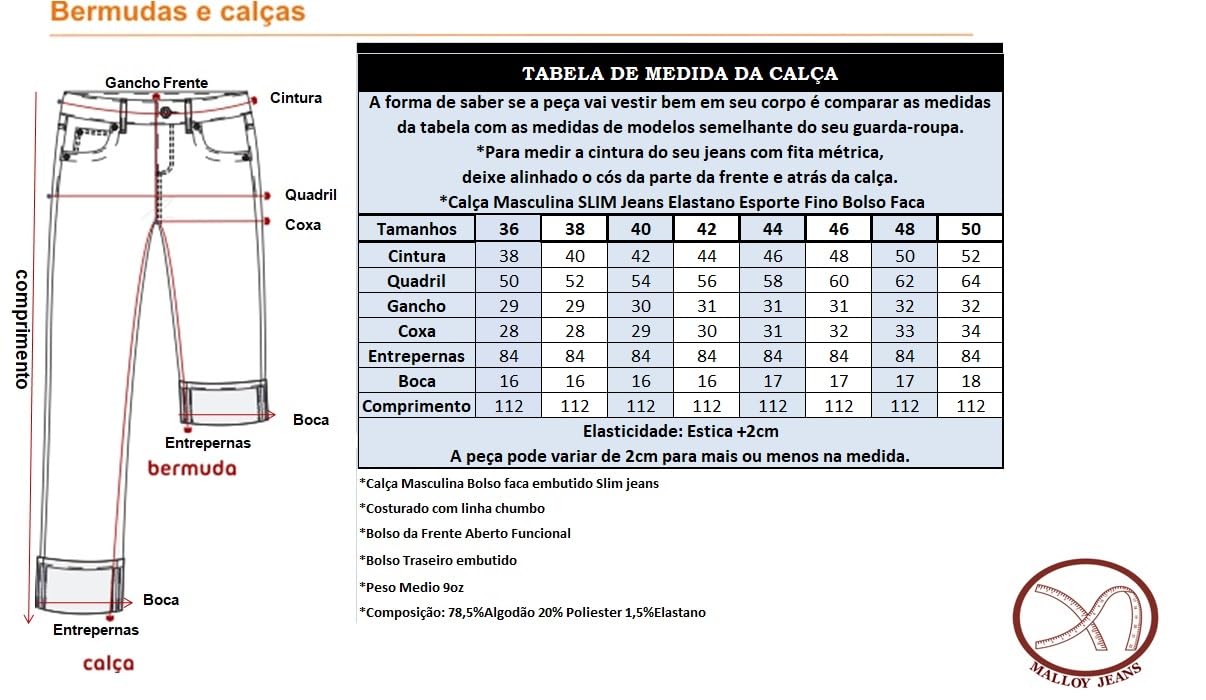 Calça Masculina Slim Jeans Bolso Faca Esporte Fino Social Malloy em promoção! Veja a oferta e mais achadinhos de Calças 6 Hoje é o melhor dia para comprar Calça Masculina Slim Jeans Bolso Faca Esporte Fino Social Malloy com aquele preço maroto! Promoção! Aproveite a oferta! 6