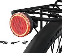 Vista 1 de 220° Wide Visible Safety Flashlight Bike Tail Light with 150 Lumens, IPX6 Waterproof,Type-C, Alarm Mode, Easy Install Bicycle Back Light