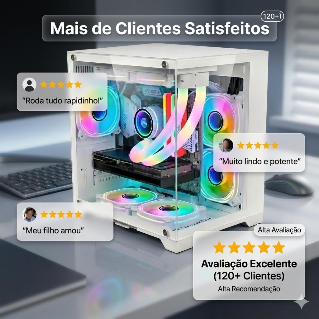 PC Gamer Arvex Branco Intel i7, GeForce RTX 3050, Memoria RAM 16GB, SSD 480GB PC Gamer Arvex Branco Intel i7, GeForce RTX 3050, Memoria RAM 16GB, SSD 480GB