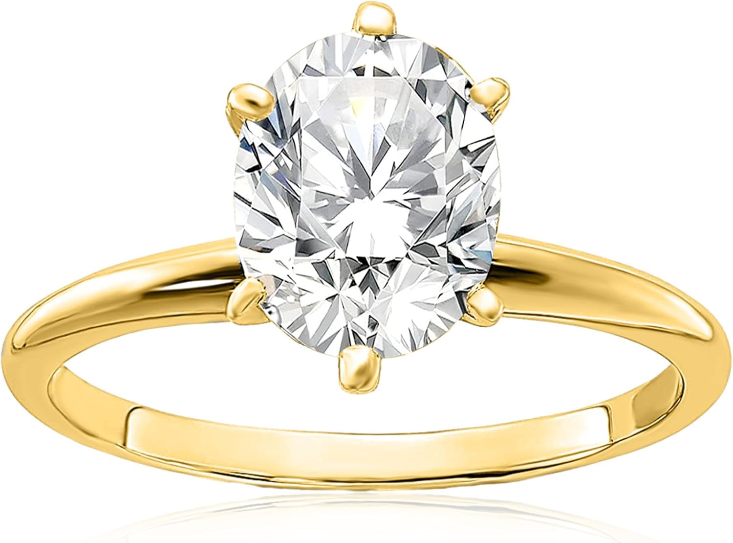 1-3ct Center Moissanite Oval Wedding Engagement Rings 925 Sterling Silver 10K 14K 18K Real Gold Moissanite Ring with Engraving