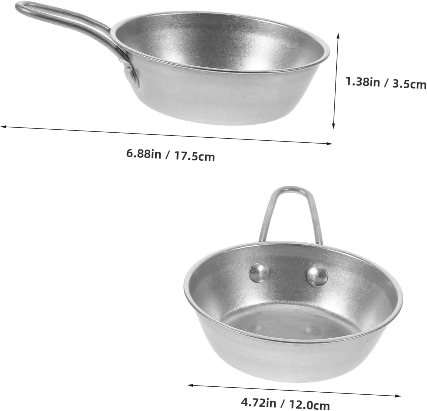 1pc Stackable Stainless Steel Camping Bowl Condiment Cup Handle Easy-clean Soup Bowl for Backpacking