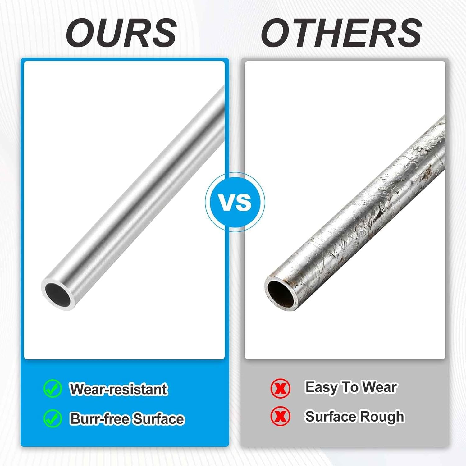 MECCANIXITY 316L Stainless Steel Capillary Tube, OD 3mmx1mm Wall Thickness 305mm L Seamless Straight Stainless Pipe Metal Tubing for Construction/Industry Machinery/Crafting,Pack of 2