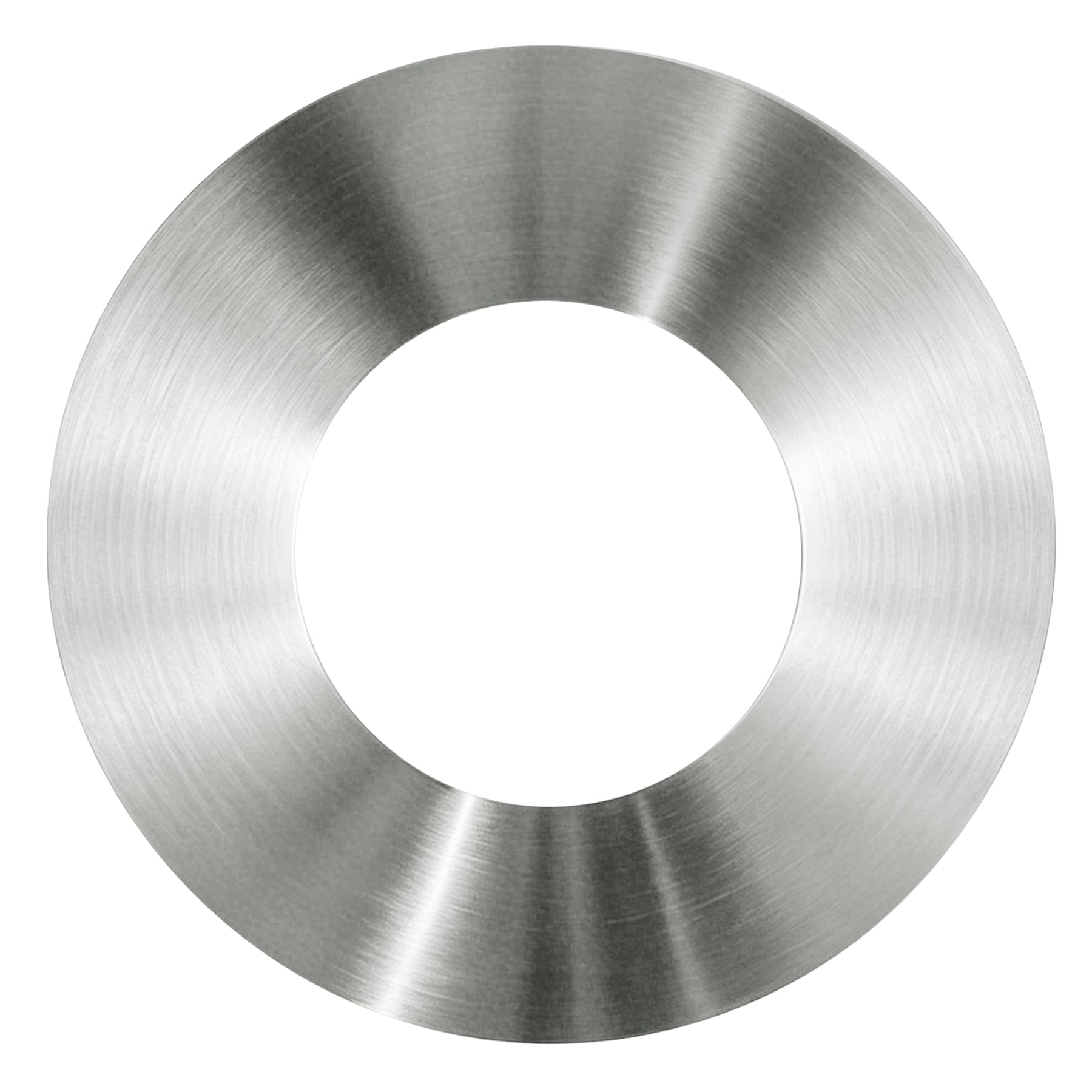 1-Pack Ceiling Medallion for 5" & 6" Recessed Can Lights – Stainless Steel Cover to Hide Oversized Holes, Works with Chandeliers & Flush Mounts, Brushed Nickel