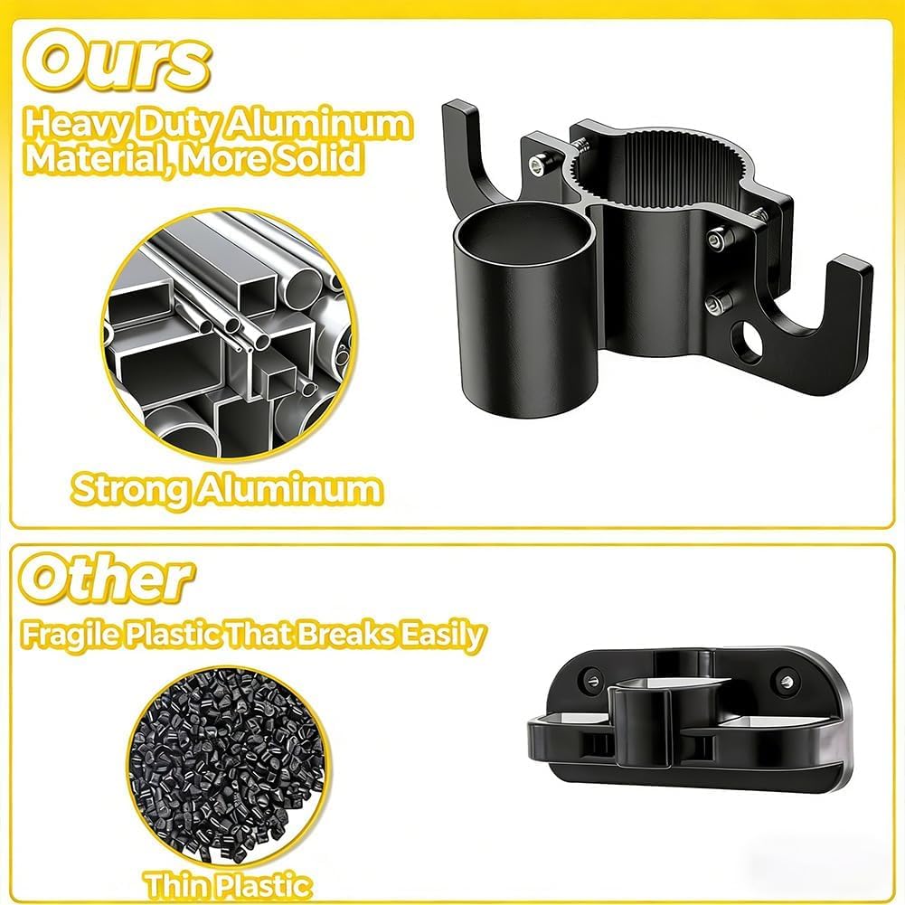 Aluminum Rv Towing Chain Organizer & 7-Way Plug Holder,Heavy Duty Rv Chains Compatible with 2" to 2/a Tongue Jacks, Cable Wire Harness Holder for Outside Travel Camper (2PCS)