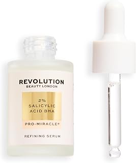 Revolution Pro Miracle 2% SA BHA Blemish Serum, Blackhead Remover, 1.01 oz | Matte Finish for Dark Circles, Redness & Blemishes, Vegan & Cruelty-Free, 0.11 fl oz