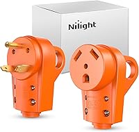 Vista 22 de Nilight Enchufe de repuesto para autocaravana de 30 amperios, macho de 125 voltios resistente con mango ETL listado NEMA TT-30P para caravana