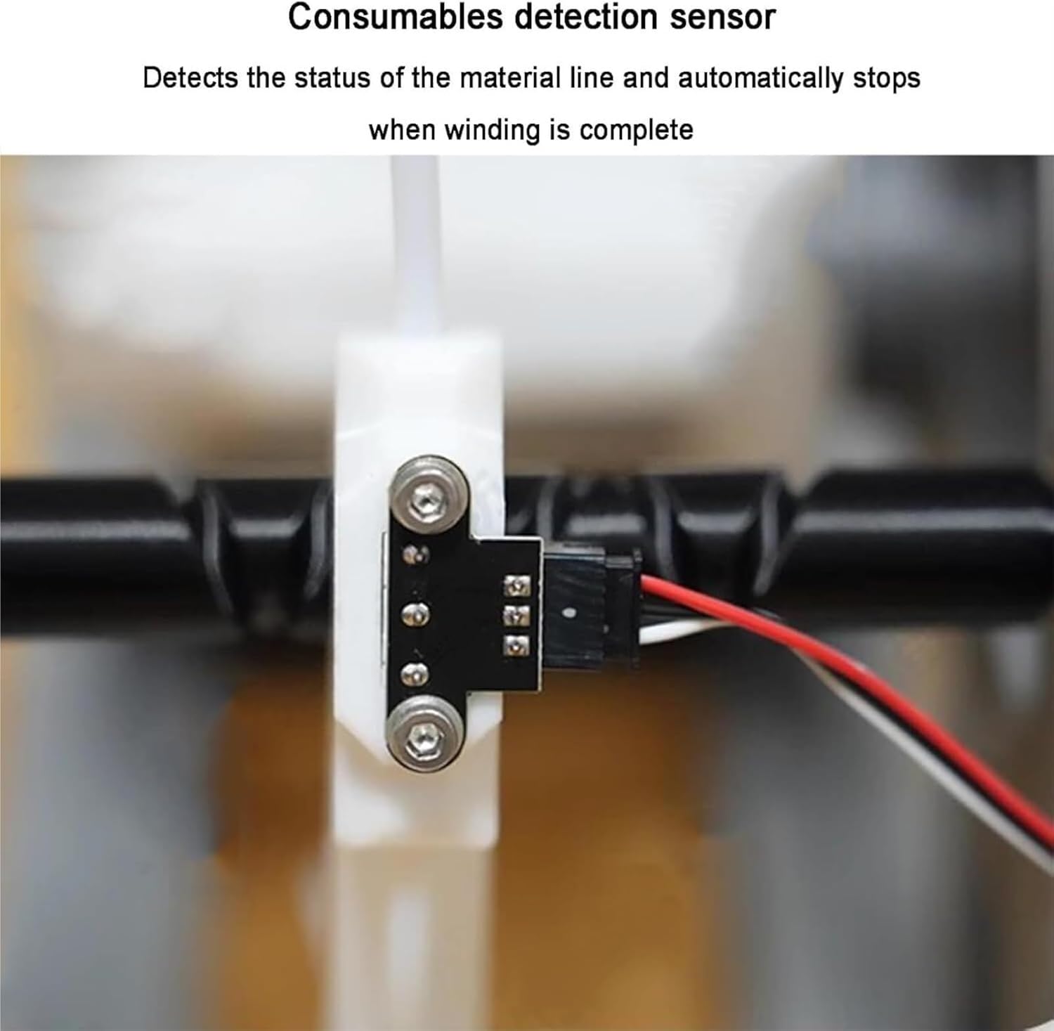 3D Printer Filament Respooler, Automatic Electric Spool Rewinder Machine with 1kg Capacity, Auto Start/Stop for 3D Printing Enthusiasts & Welding Professionals