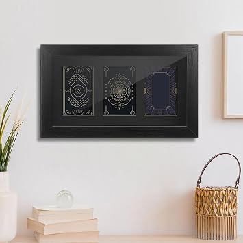 DOITOOL Trading Card Display Frame for Wall Mounting Trading Cards Display Case for Sports and Baseball Cards Card Holder for Table or Wall 13.39 x 7.87 x 1.18 in 1 Display Frame