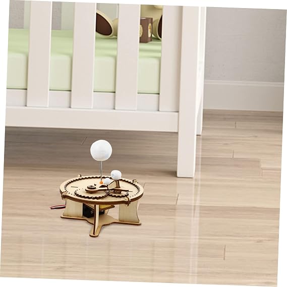Milisten 1Set Assembling Solar System Model Kit DIY Earth Moon Sun Orbital Model Educational Teaching Aid for Enhance Astronomy Knowledge Spark Interest Space Exploration