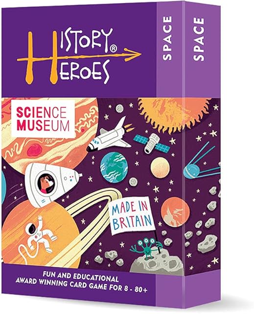 History Heroes: SPACE, a family card game about the people who made & shaped the history of Space Exploration
