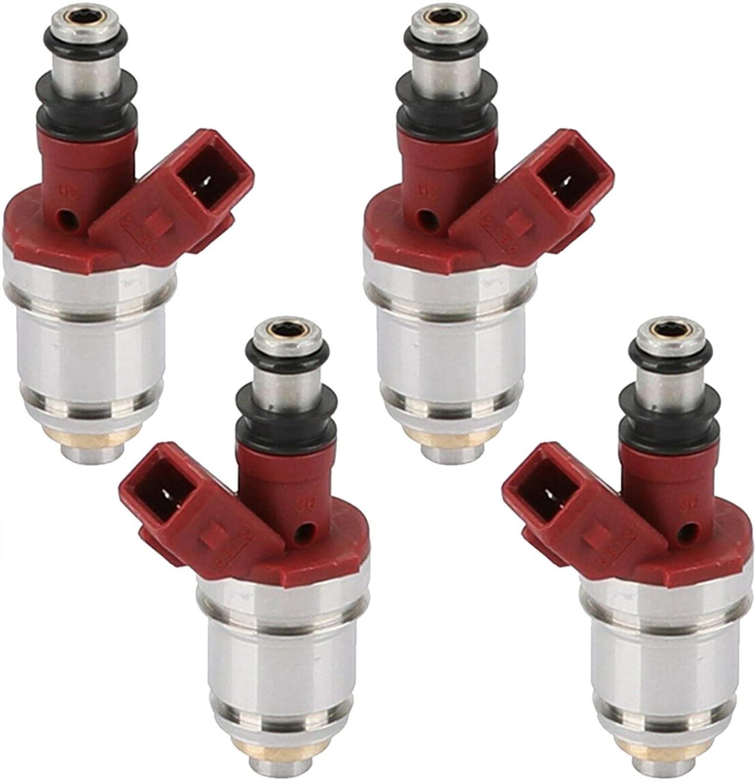 Cgbwmb One Color Car Petrol Injection Nozzles For Nissan Pickup For D21 2.4L I4 1990-1995 16600-86G10 1660086G10 16600-86G00 1660086G00 Fuel Injector 4Pcs