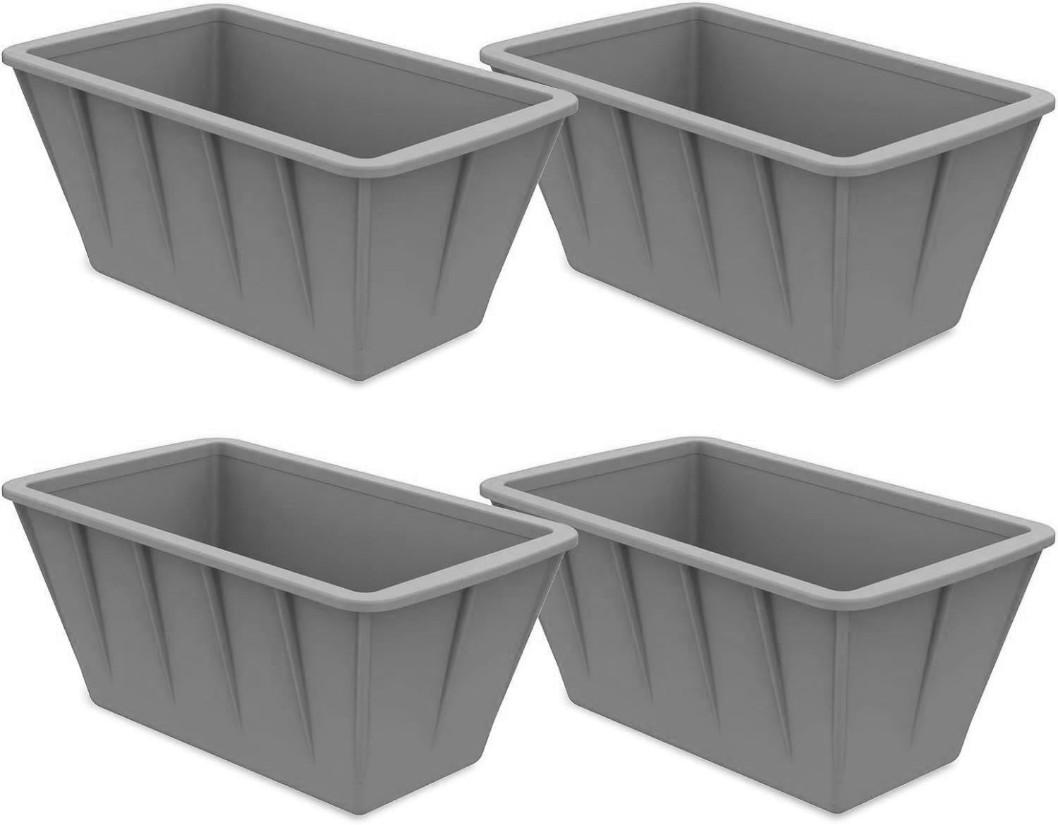 Extra Large Ice Cube Molds 4Pack 32LB Silicone Ice Block Molds for Ice Plunge Tub, Reusable Ice Cube Trays for Freezer, Giant Ice Cube Molds for Home Ice Baths,Cold Plunge Accessories (Grey)