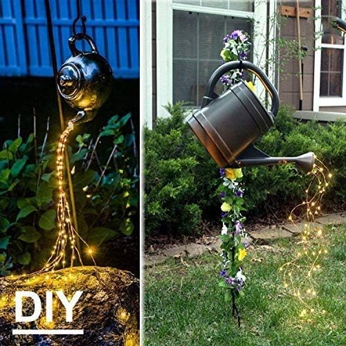 Gresonic Branch Fairy Lights,300 LEDs 2M IP44 Waterproof Waterfall Firefly 15 Strands String Lights for Outdoor, Garden, Party, Wedding, Christmas Tree (Warm White)