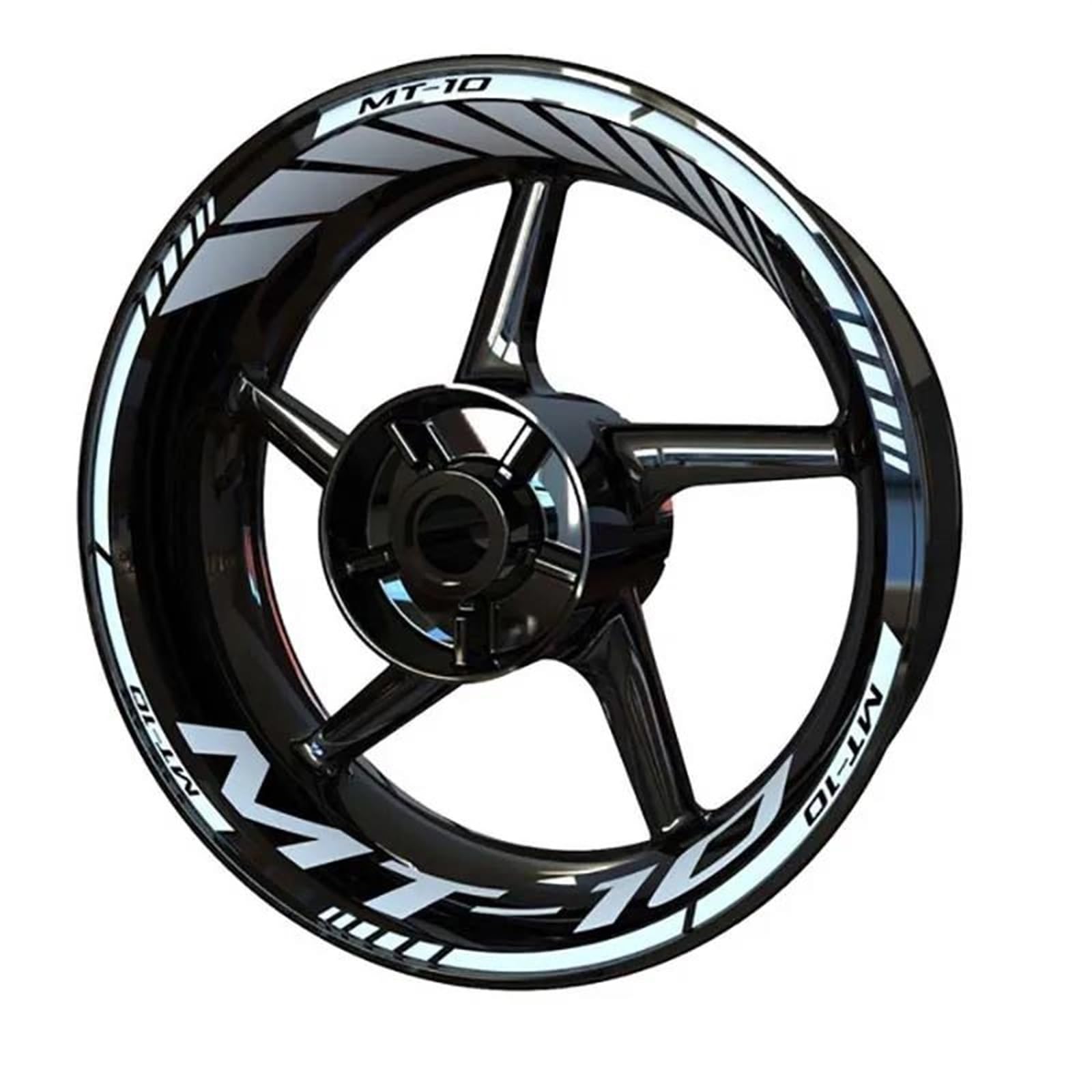 Motorcycle Accessories Wheel Stickers Reflective Decals Rims for Yamaha MT10 MT 10 SP(Style 18)