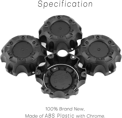Miniatura 5 de Tapones centrales de rueda para ruedas todoterreno de combustible 1001-58 1001-58C, repuesto de 4 piezas