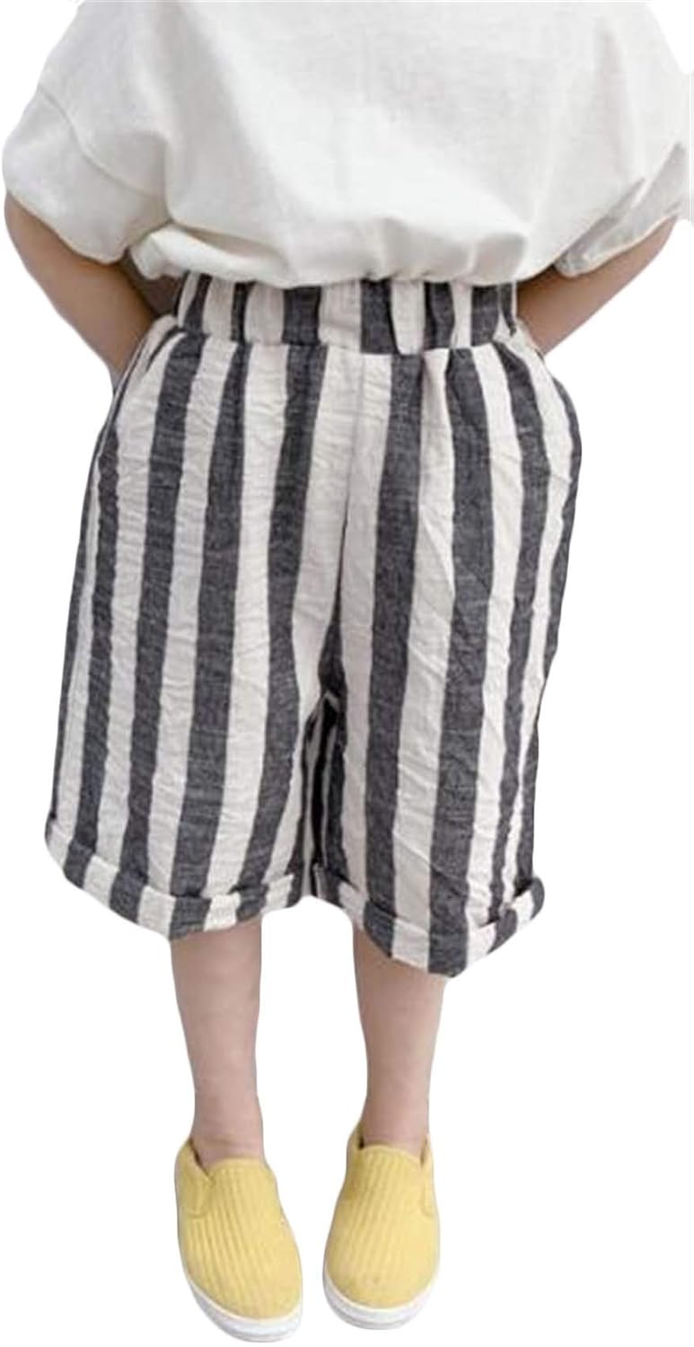 スーイ 子供服 キッズ服 女の子 特別オファー ショートパンツ 綿麻 ストライプ 夏 薄手 ガールズ 脱着しやすい おしゃれ ボトムス 通学 カジュアル 通園 韓国風 かわいい ボーイズ 普段着