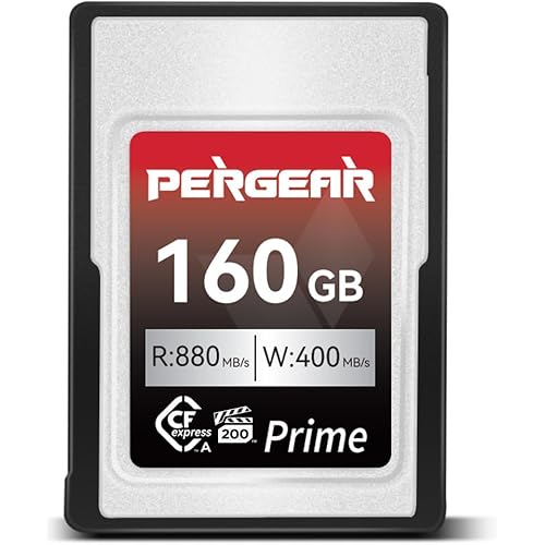 Pergear VPG200 Professional 160GB CFexpress Type A Memory Card, Up to 880MB/s Read Speed & 900MB/s Write Speed for 4K 120P,8K 30P Recording