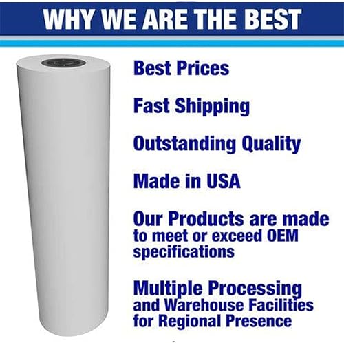 Miniatura 5 de Alliance Rollos de papel de formato ancho CAD Bond de 30 pulgadas de ancho (4 rollos, 30 pulgadas x 150 pies  núcleo de 2 pulgadas)