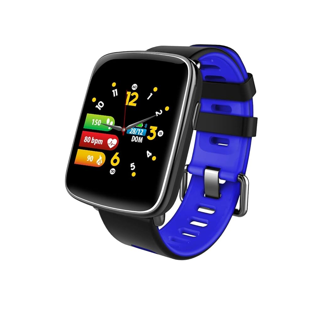 SMARTWATCH MACRO TECHMADE| RISPONDI DAL TUO POLSO| COLOR BLU : Amazon.it:  Elettronica