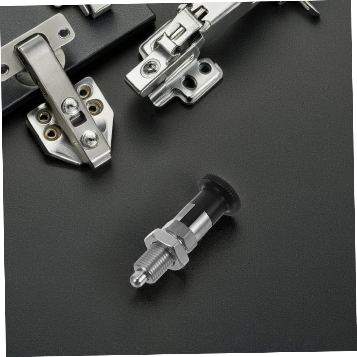 2PCS Stainless Steel Self-Locking Spring Plunger with Knob for Accurate Positioning Spring Return Indexing Plunger for Industrial Equipment