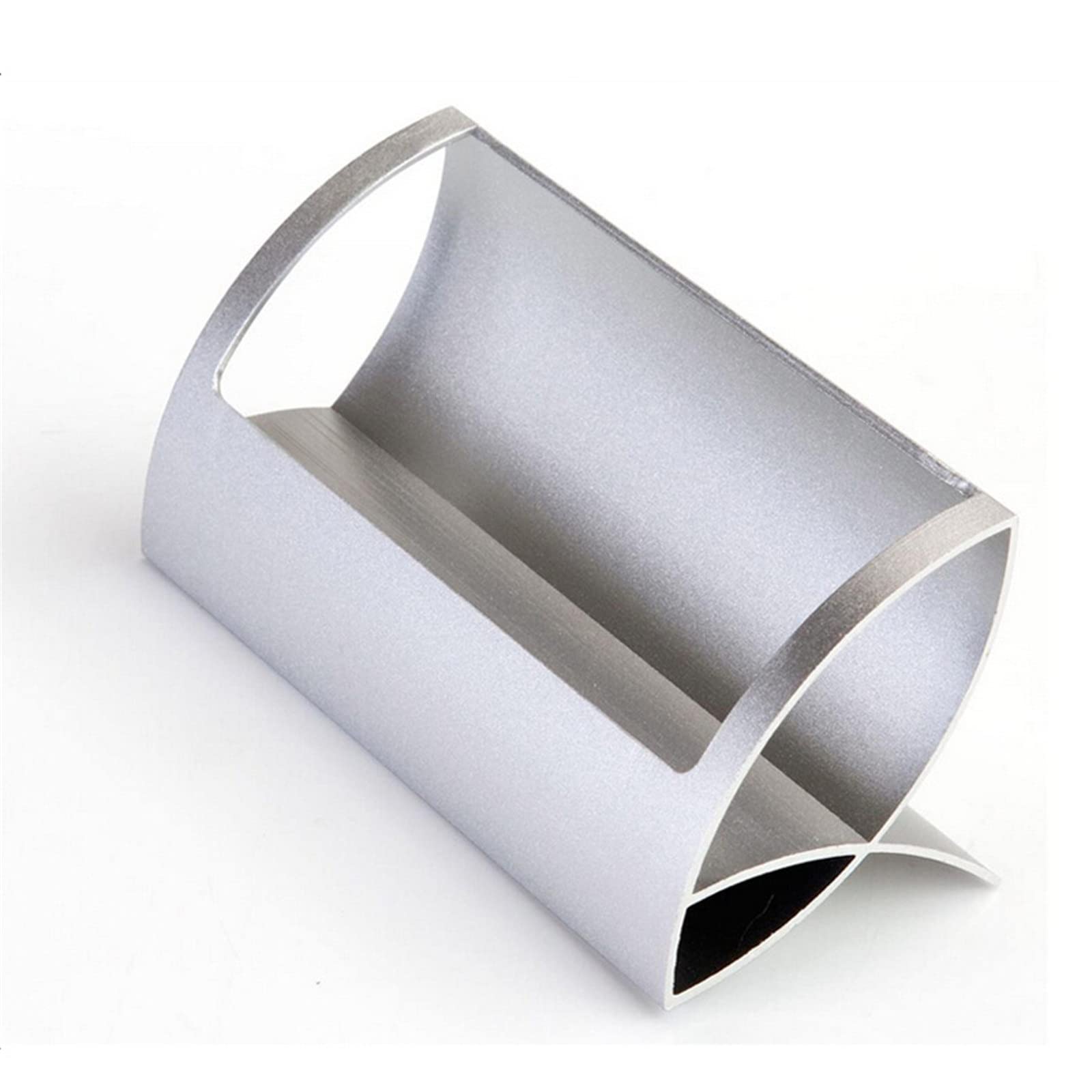 Wcxozerty Silver Business Card Holder 2Pcs Business Card Holder Professional Name For Office Home(Silver)