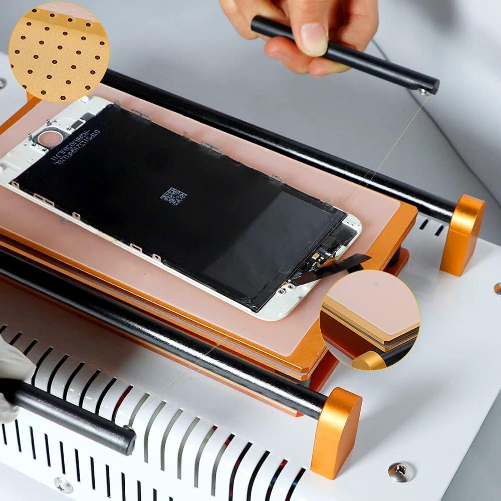 Hanchen LCD Screen Separator Machine, 7 inch Digital Screen Repair Separating Machine with Built-in Vacuum Pump for Cellphones Mobile Phones Smartphones Repair (Alumina Panel Size: 7.5 x 4.3) : Cell Phones & Accessories
