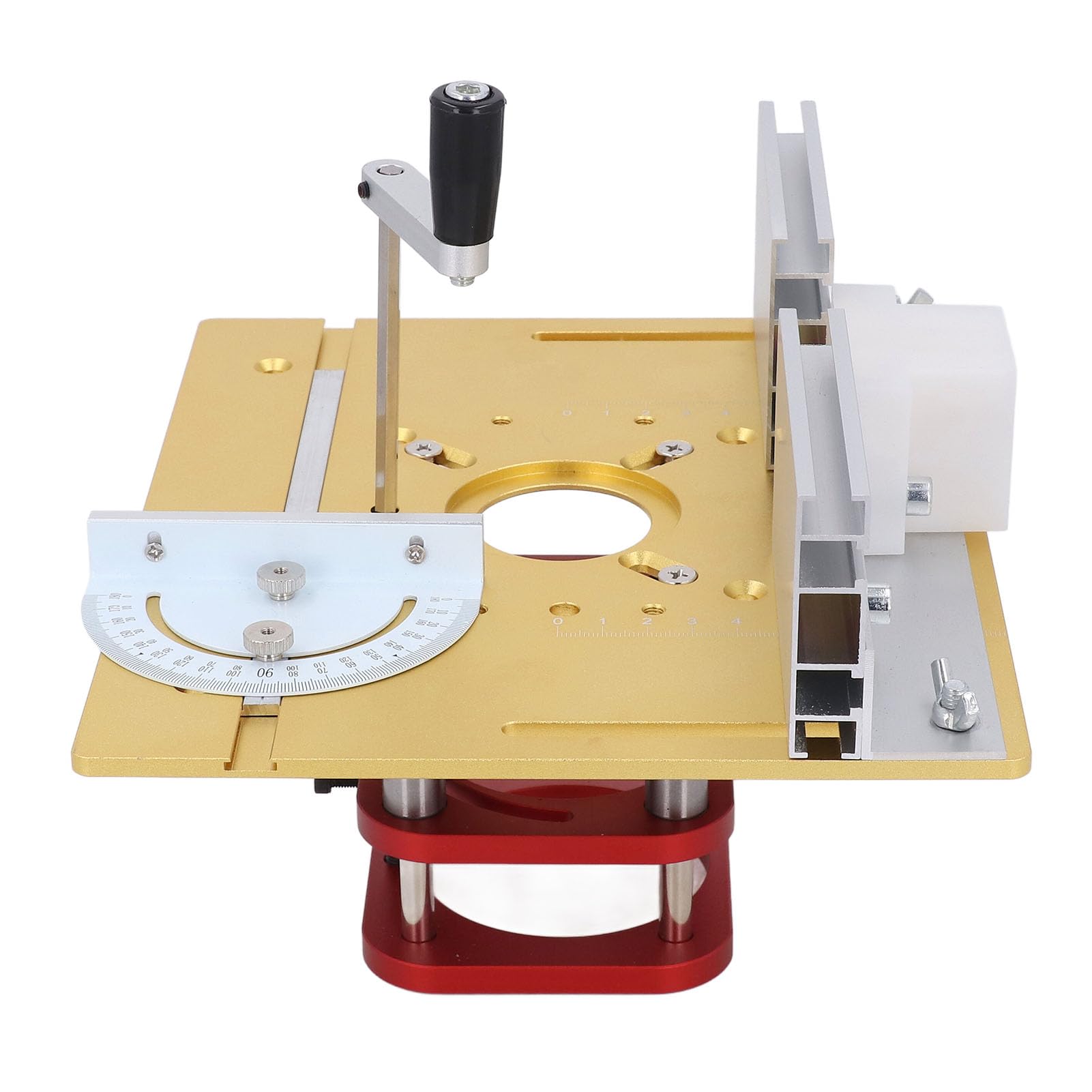 Generic Kit de de Enrutador de Elevación Manual Confiable para Carpintería, para Entusiastas de la Artesanía y Carpinteros Profesionales Aleación de Aluminio y Acero Inoxidable