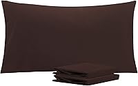 Vista 105 de NTBAY Juego de fundas de almohada estándar, paquete de 2 fundas de almohada de microfibra cepillada de 20 x 26 pulgadas, suaves, sin arrugas