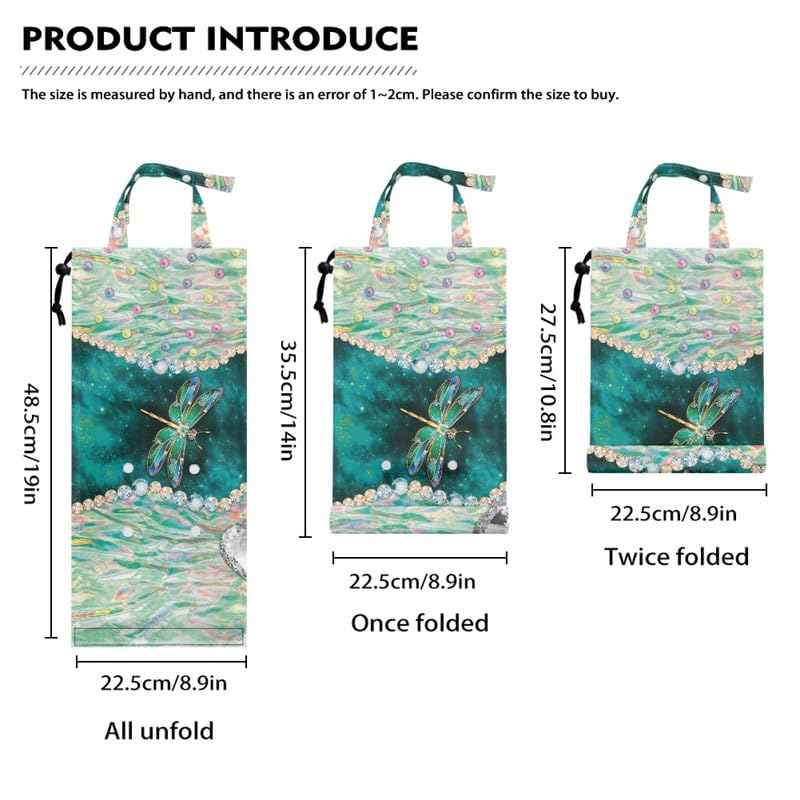 Image of Dragonfly Car Trash, Galaxy Moth Auto Hanging Back Seat Car, Universe Washable Foldable Eco-Friendly Auto Garbage Bag