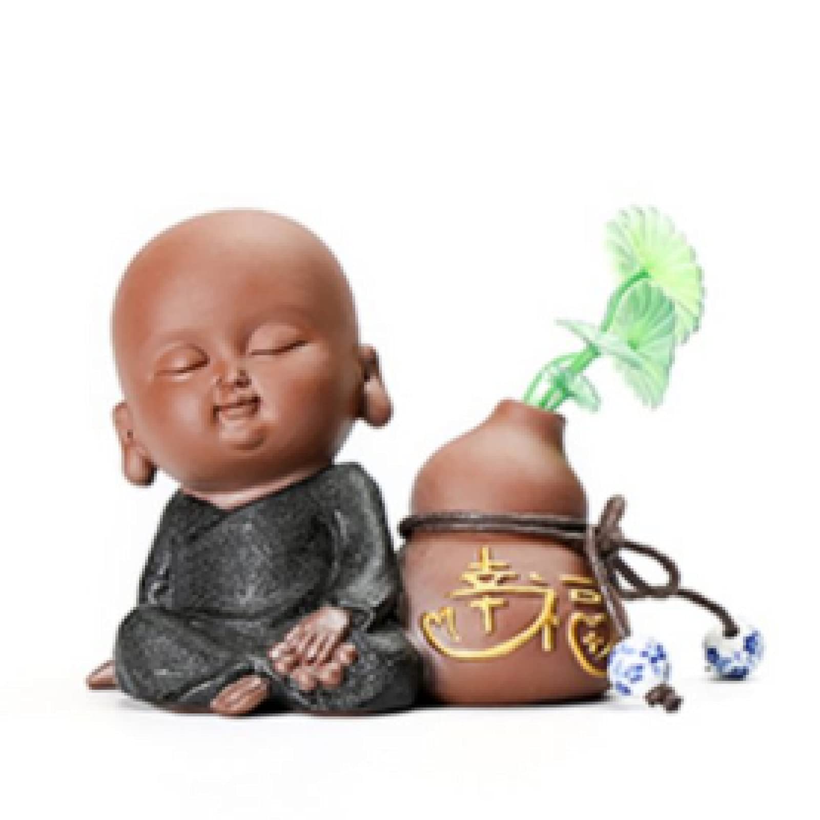 Monk accesorios de coche de arena púrpura figura artesanal estudio