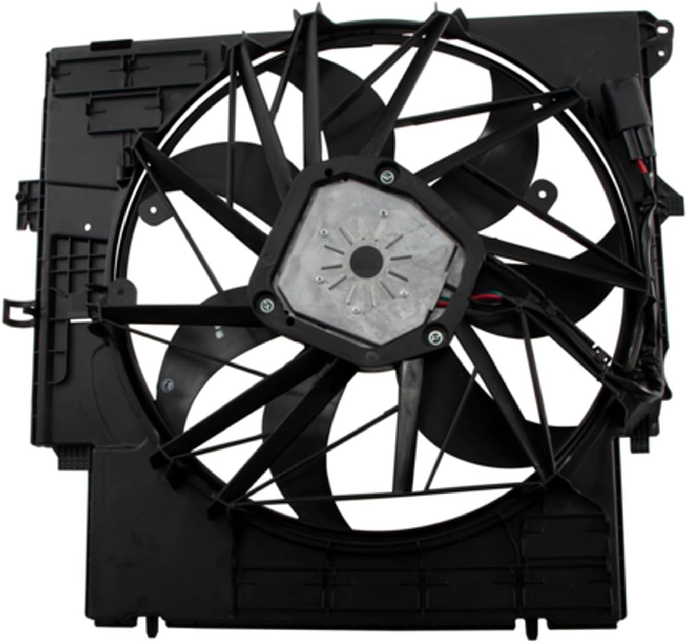 Replacement Engine Cooling Fan Assembly for 2011-2018 BMW X3, X4, X6 (L6 3.0L)