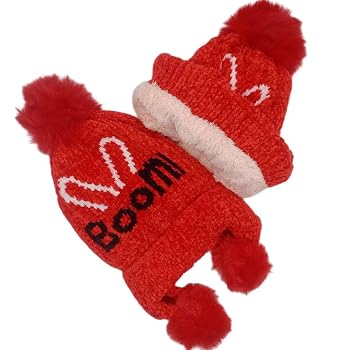 Ice Cap For Boys And Girls Plush Lined With Fur Inside Suitable For Children From Four Years To Six Years Old With Zabra Colors High Quality Material