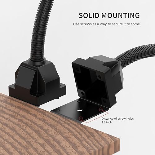 Miniatura 5 de 18W llevó la luz de la máquina, lámpara de máquina de 18W, 1800 lúmenes luz de trabajo flexible de la máquina para torno de madera, máquina de la