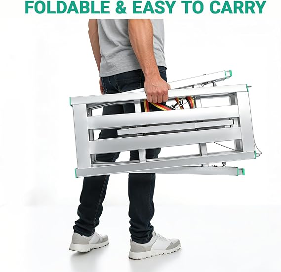 Folding Hop Up Work Platform Scaffolding Platform Folding Platform ladder Step Ladder Stool for Home, Office, Workshop and Garage