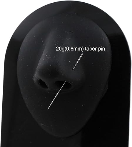 Vista 6 de NewkeepsR 20G18G16G14G12G10G8G6G4G2G0G00G 316L Pin de inserción de acero para orejanarizombligopezónlabio y ceja, herramienta auxiliar