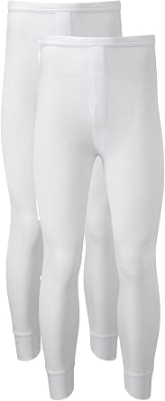 Heatwave  Pack of 2 Men's Thermal Trousers Long Johns Warm Underwear Baselayer, S M L XL XXL Thermals