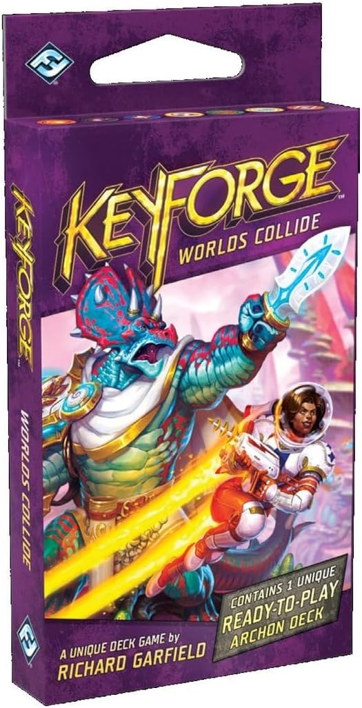 Fantasy Flight Games KeyForge Worlds Collide 12-Pack Archon Deck Display | Fast-Paced Card Game | Strategy Game for Adults and Teens | Ages 14+ | 2 Players | Average Playtime 45 Minutes | Made