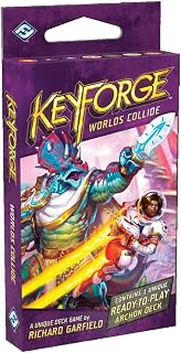 KeyForge Worlds Collide 12-Pack Archon Deck Display | Fast-Paced Card Game | Strategy Game for Adults and Teens | Ages 14+ | 2 Players | Average Playtime 45 Minutes | Made