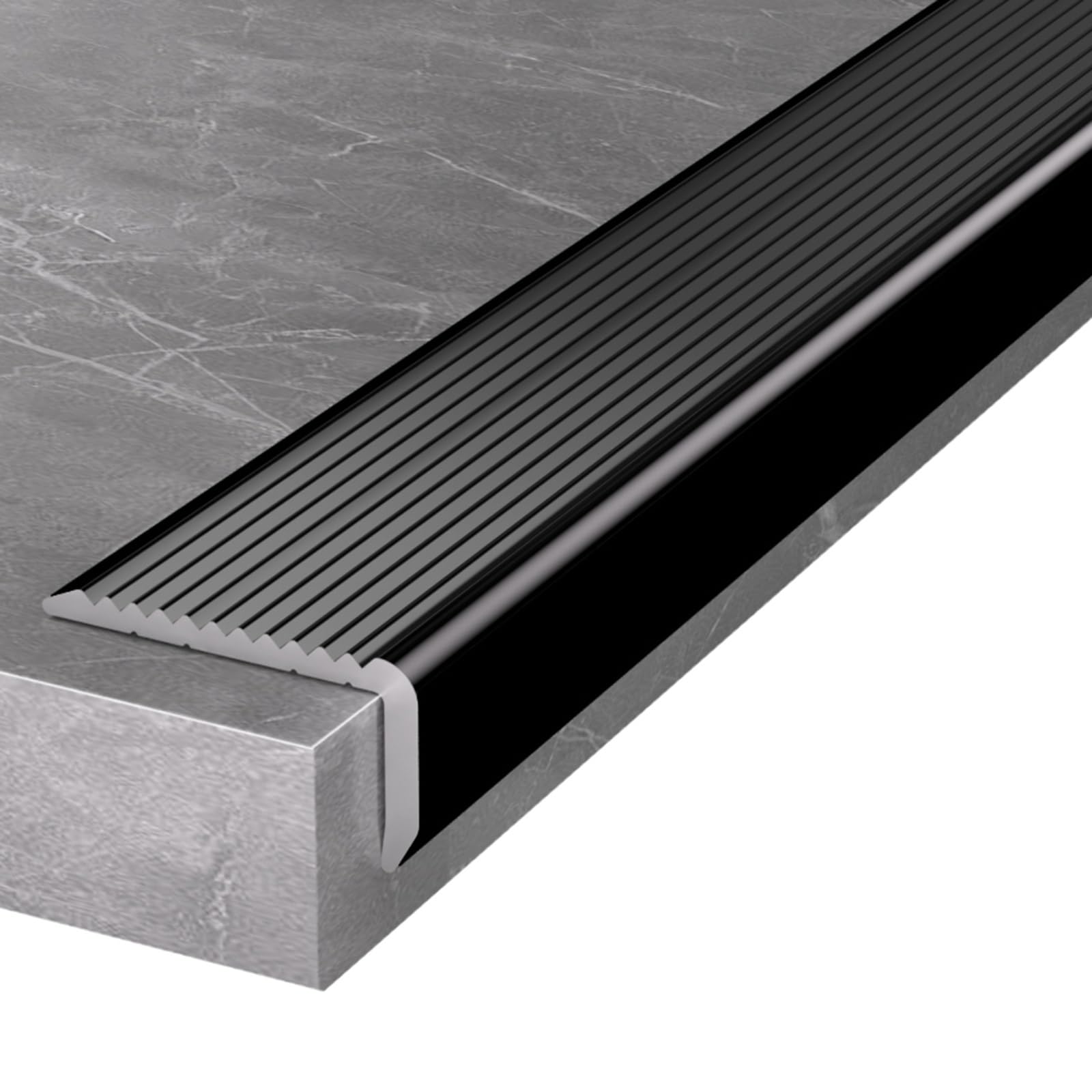 Nez de marche antidérapante en aluminium protection escalier extérieur intérieur