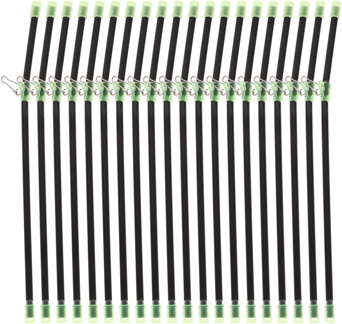 Cabilock 20pcs Anti Tangle Fishing Boom with Snaps Tube Balance Connectors Multifunctional Abs and Metal Fishing Accessories for Saltwater and Freshwater