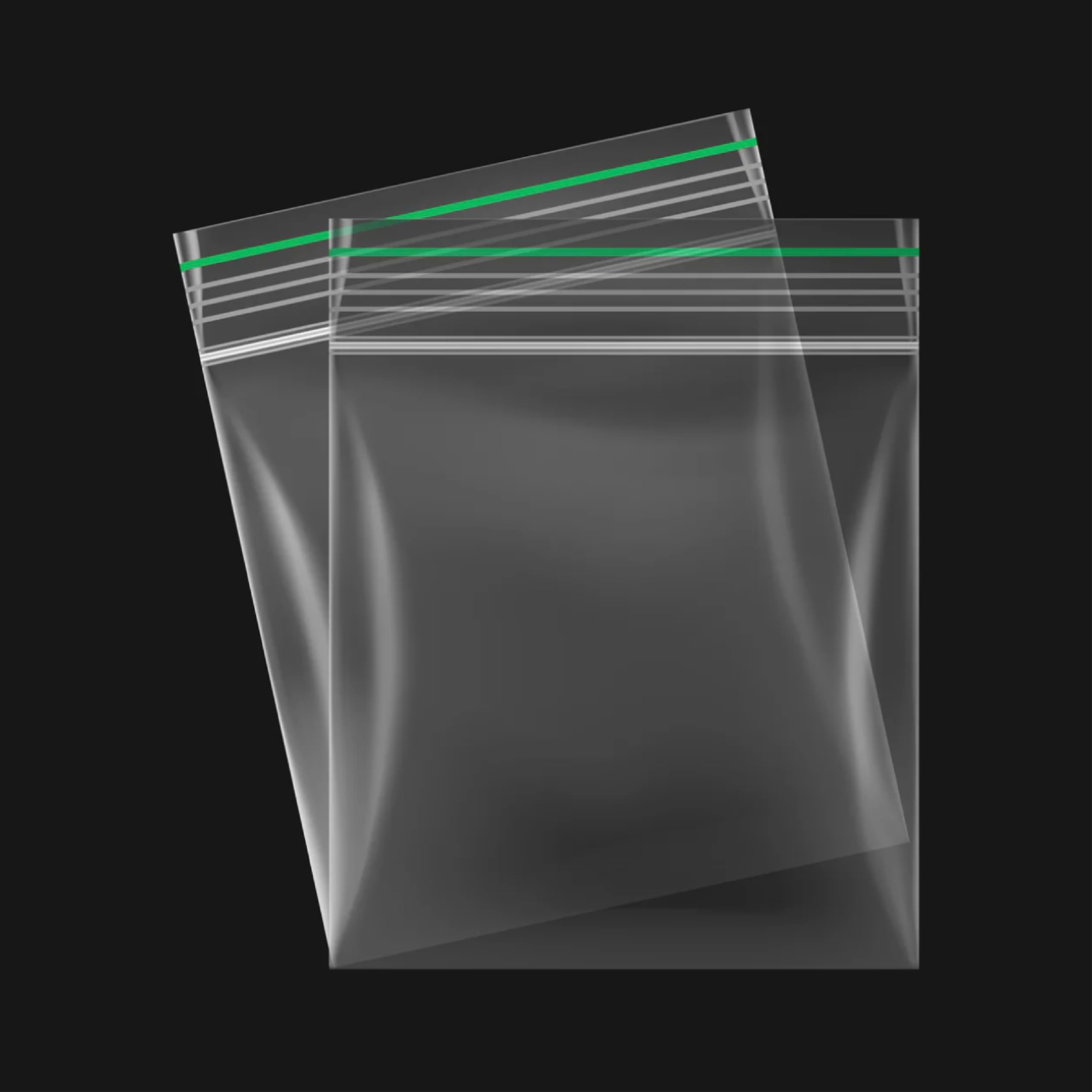 100 Grip Seal Bags | Reusable Strong Zip Lock | Small Clear Resealable Plastic Bags | Polythene Packaging for Food Storage, Jewellery - by (20 x 20-200 x 100) (20 x 20)